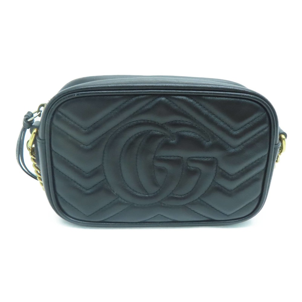 💎✨BEAUTIFUL✨💎 Authentic Gucci GG Shoulder Bag Calfskin Leather Black - Picture 3 of 14